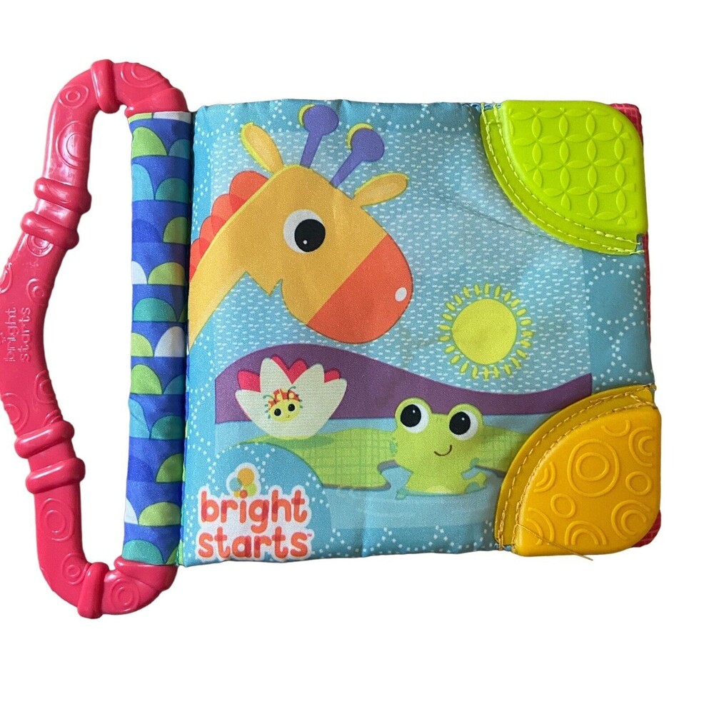 Bright Starts Infant Toys Soft Plush Krinkle Book